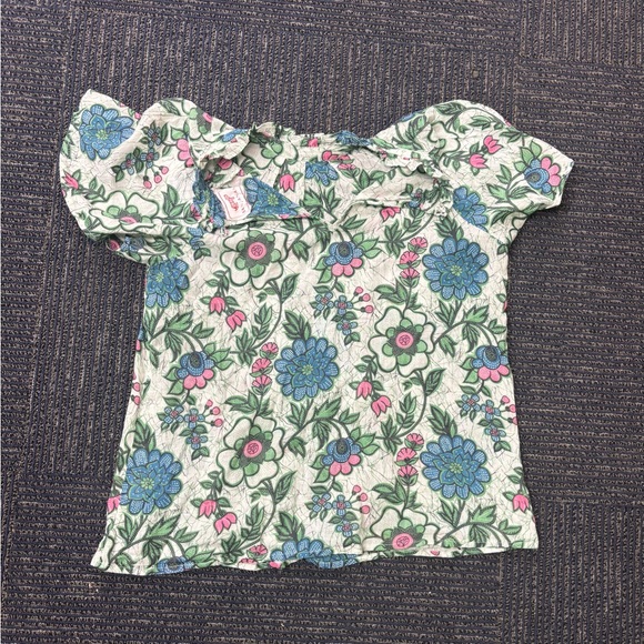 Banjanan Multicolor Floral Ruffle Blouse - Picture 4 of 4